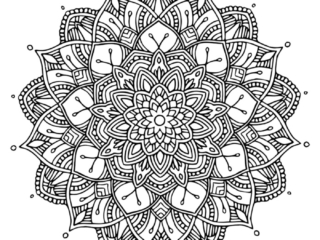 MANDALA 4 Free Printable Mandala Coloring Pages For Adults