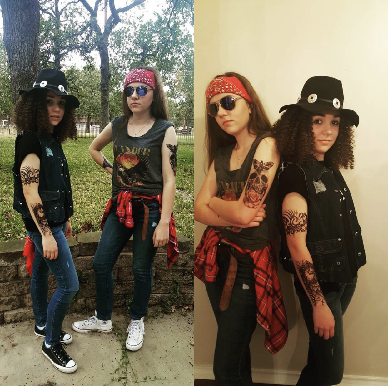Halloween Costumes For Teenage Girl Best Friends: Axl Rose And Slash 