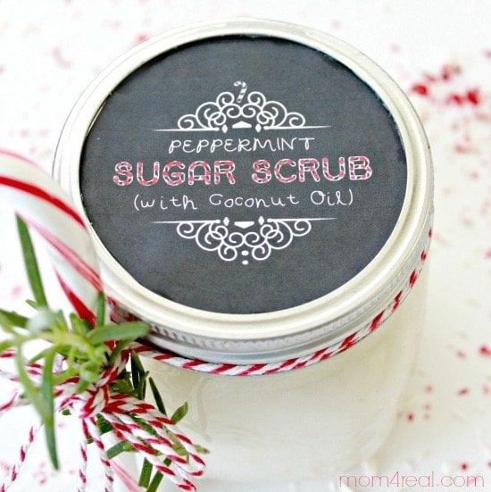 DIY Beauty Product Christmas Gift Ideas: Peppermint Sugar Scrub