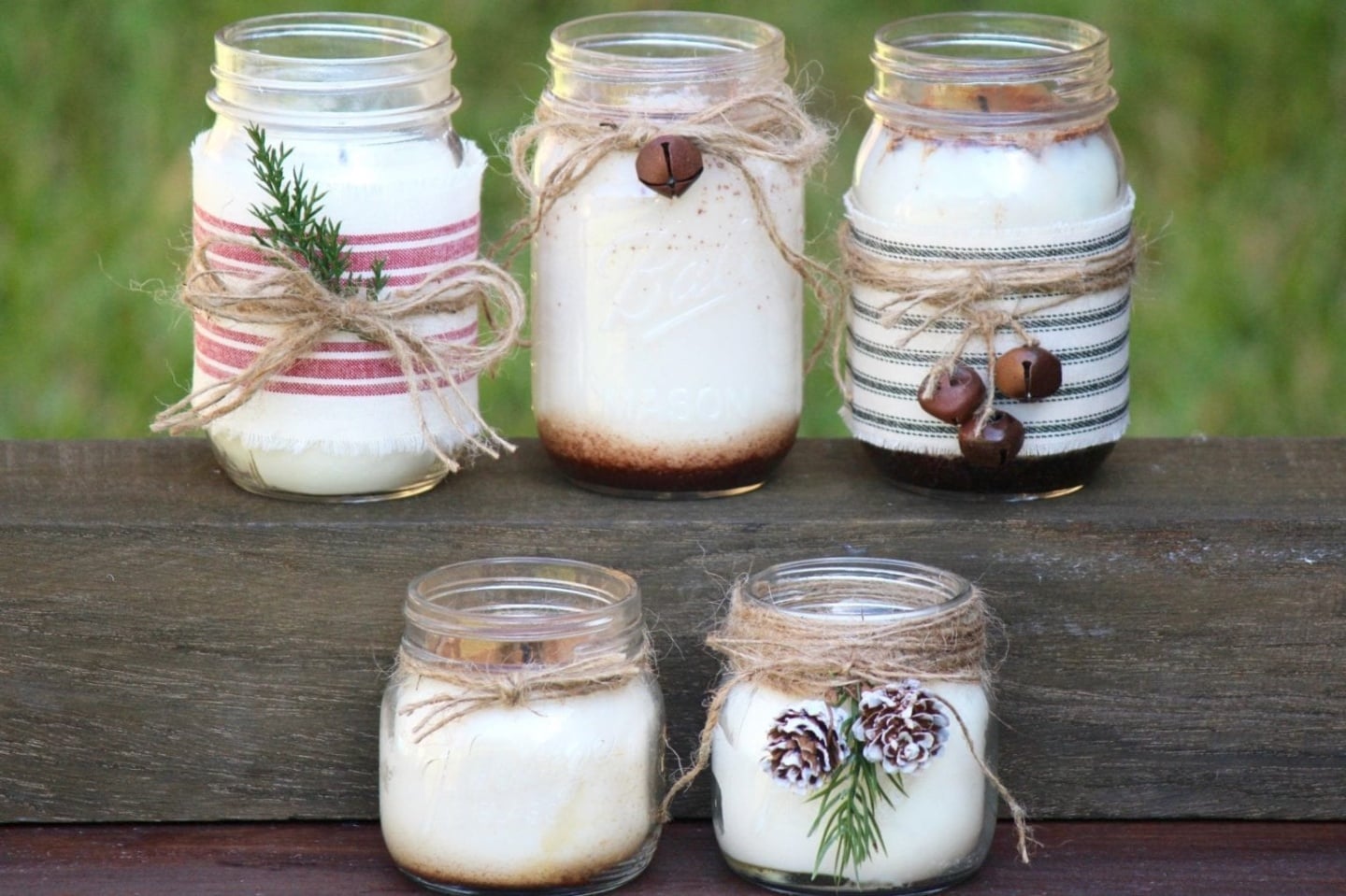 DIY Christmas Gifts For Coworkers: Mason Jar Soy Candles