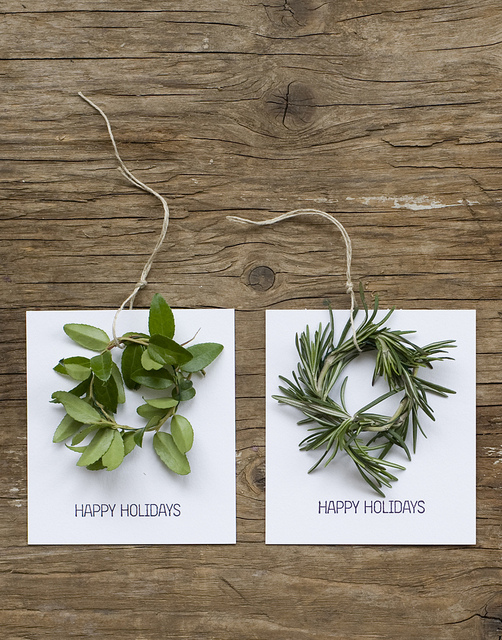 Mini Wreath Holiday Cards