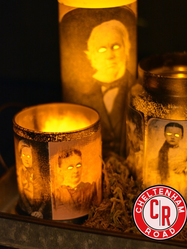Halloween DIY spooky candles