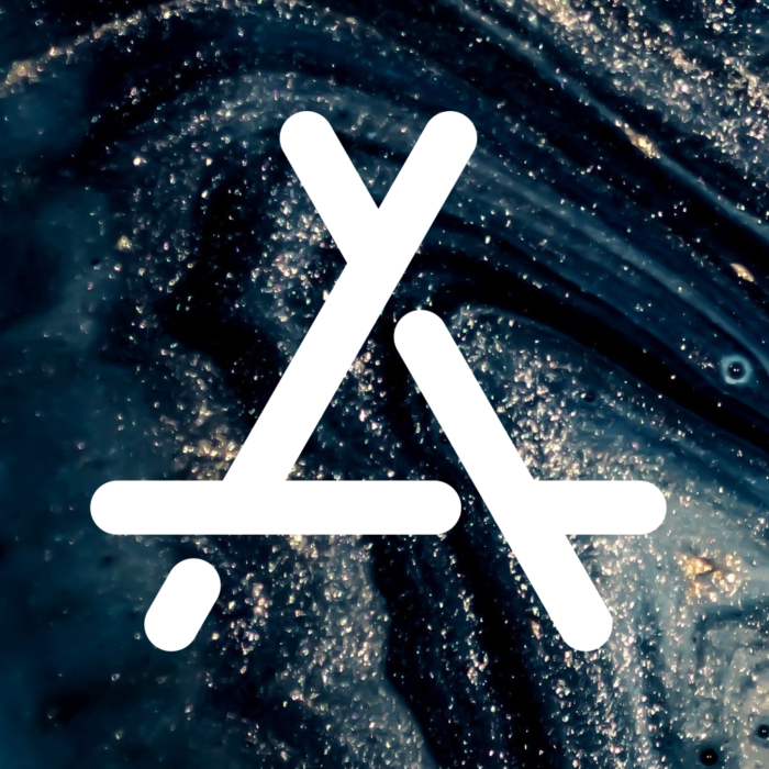 App Store blue and gold marble Blue Marble App Icons For iPhone