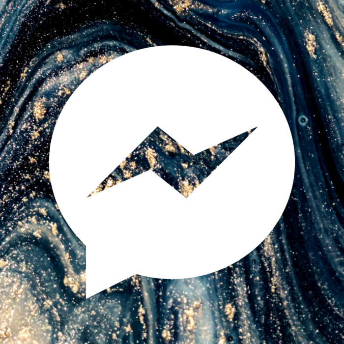 Messenger blue and gold marble Blue Marble App Icons For iPhone