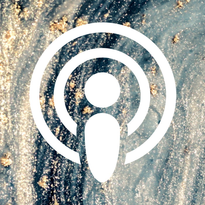 Podcast blue and gold marble Blue Marble App Icons For iPhone