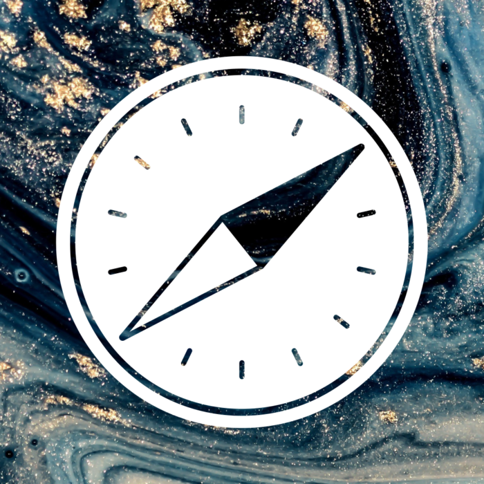 Safari blue and gold marble Blue Marble App Icons For iPhone