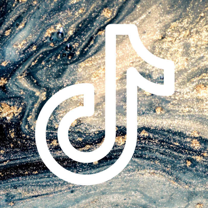 TikTok blue and gold marble Blue Marble App Icons For iPhone