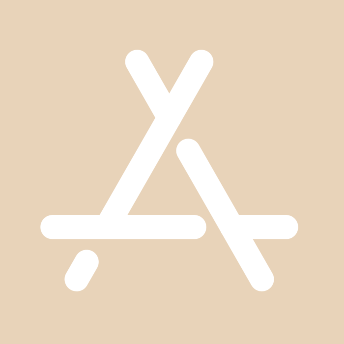 free aesthetic beige app icons for iPhone