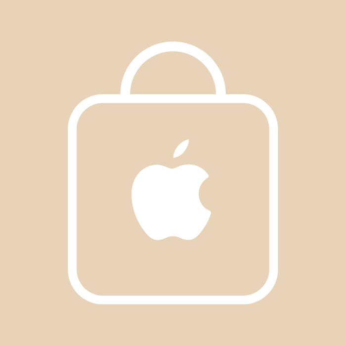 free aesthetic beige app icons for iPhone