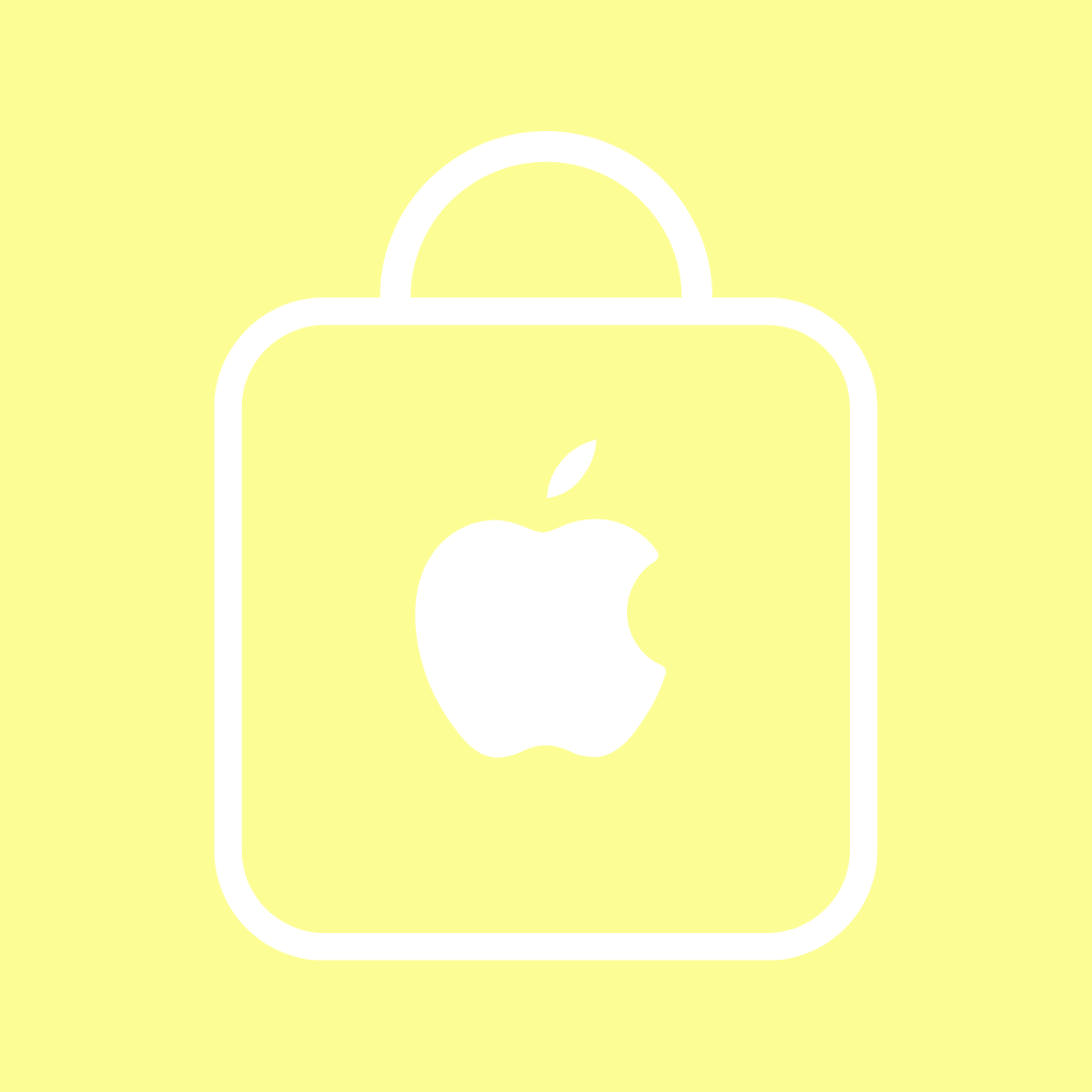 free aesthetic pastel yellow app icons for iPhone