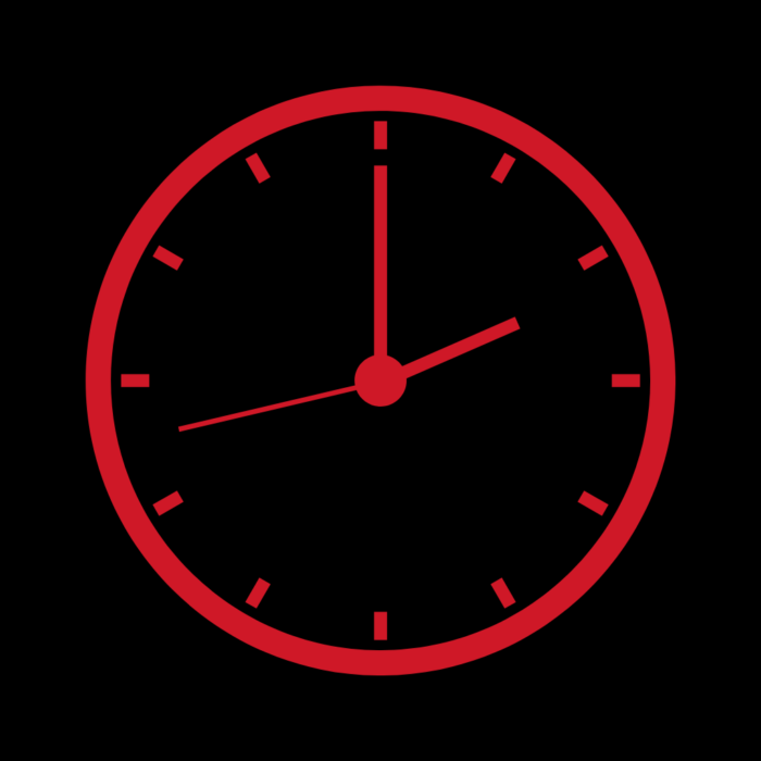 Clock Red And Black Free Aesthetic Red And Black App Icons For iPhone