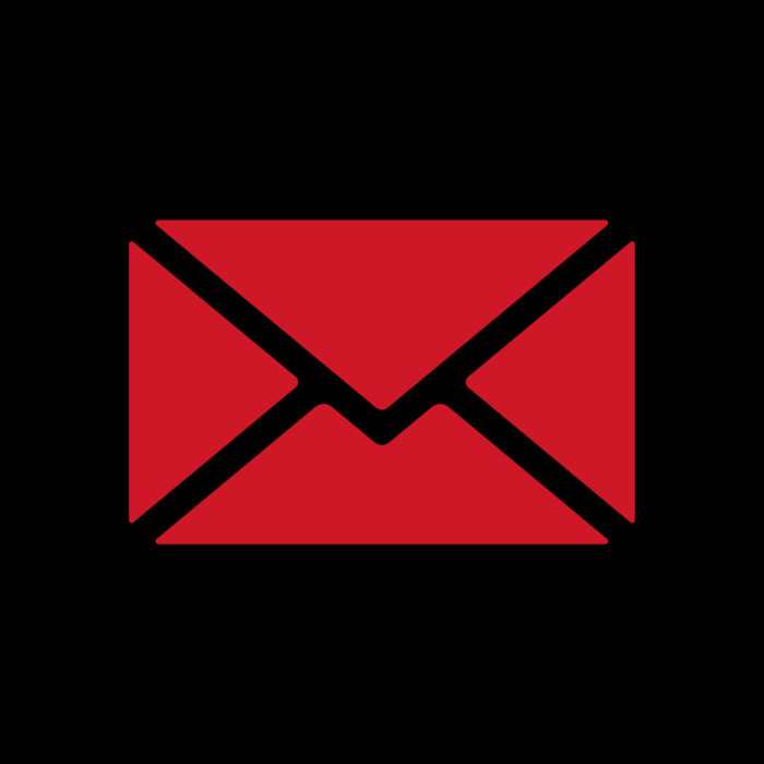 Mail Red And Black Free Aesthetic Red And Black App Icons For iPhone