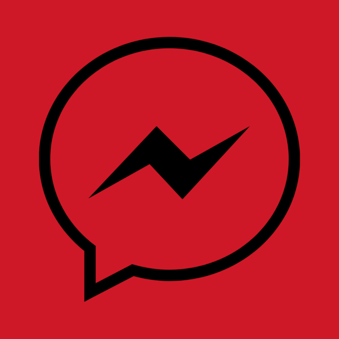 Messenger Black And Red Free Aesthetic Black And Red App Icons For iPhone