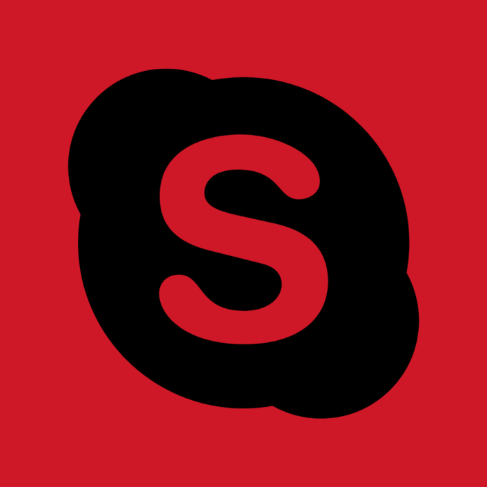 Skype Black And Red Free Aesthetic Black And Red App Icons For iPhone