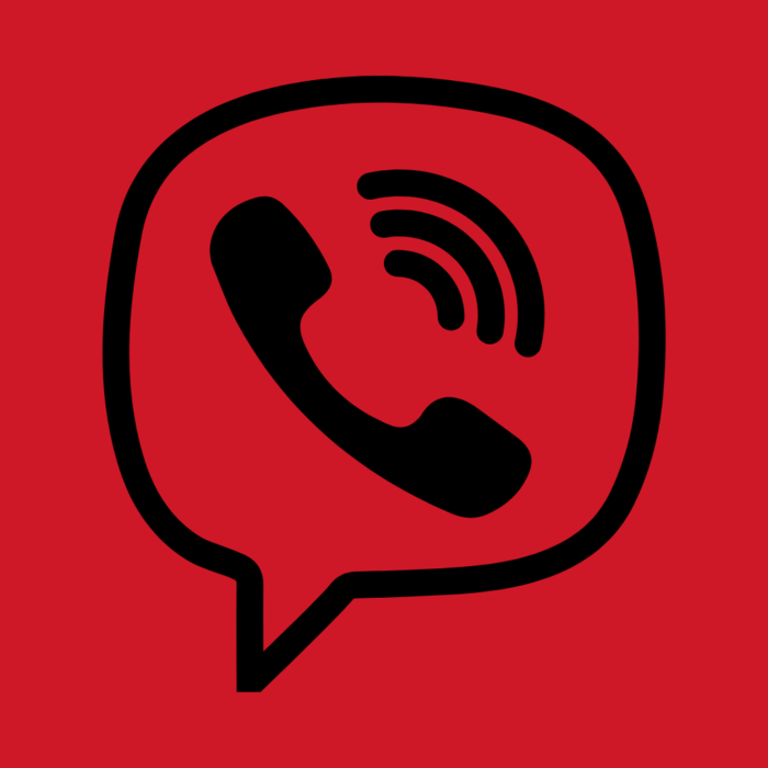 Viber Black And Red Free Aesthetic Black And Red App Icons For iPhone