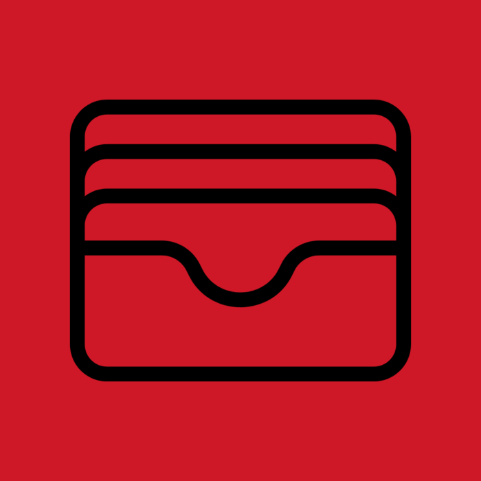 Wallet Black And Red Free Aesthetic Black And Red App Icons For iPhone