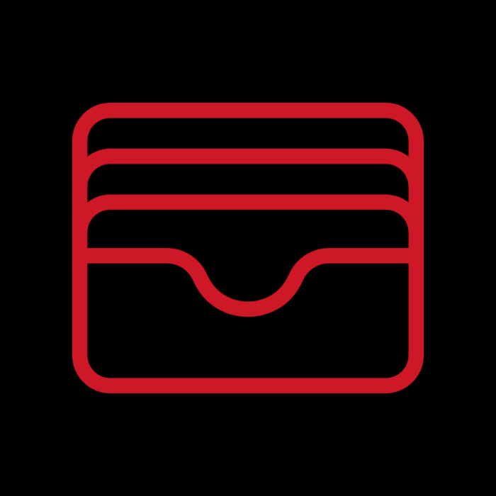 Wallet Red And Black Free Aesthetic Red And Black App Icons For iPhone