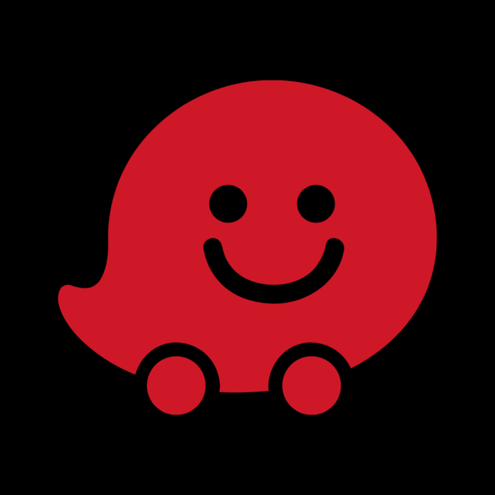 Waze Red And Black Free Aesthetic Red And Black App Icons For iPhone