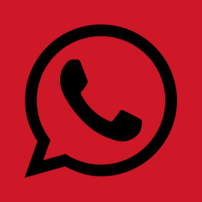 WhatsApp Black And Red Free Aesthetic Black And Red App Icons For iPhone