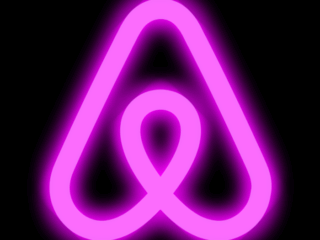 Airbnb_Neon Free Neon App Icons For iPhone