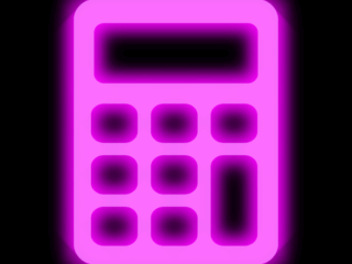 Calculator_Neon Free Neon App Icons For iPhone