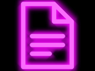 Docs_Neon Free Neon App Icons For iPhone