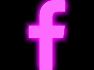 Facebook_Neon Free Neon App Icons For iPhone