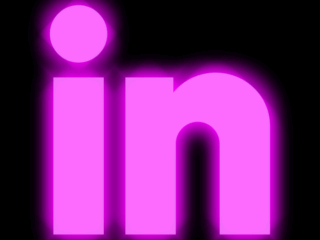 LinkedIn_Neon Free Neon App Icons For iPhone