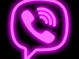 Viber_Neon Free Neon App Icons For iPhone