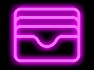 Wallet_Neon Free Neon App Icons For iPhone