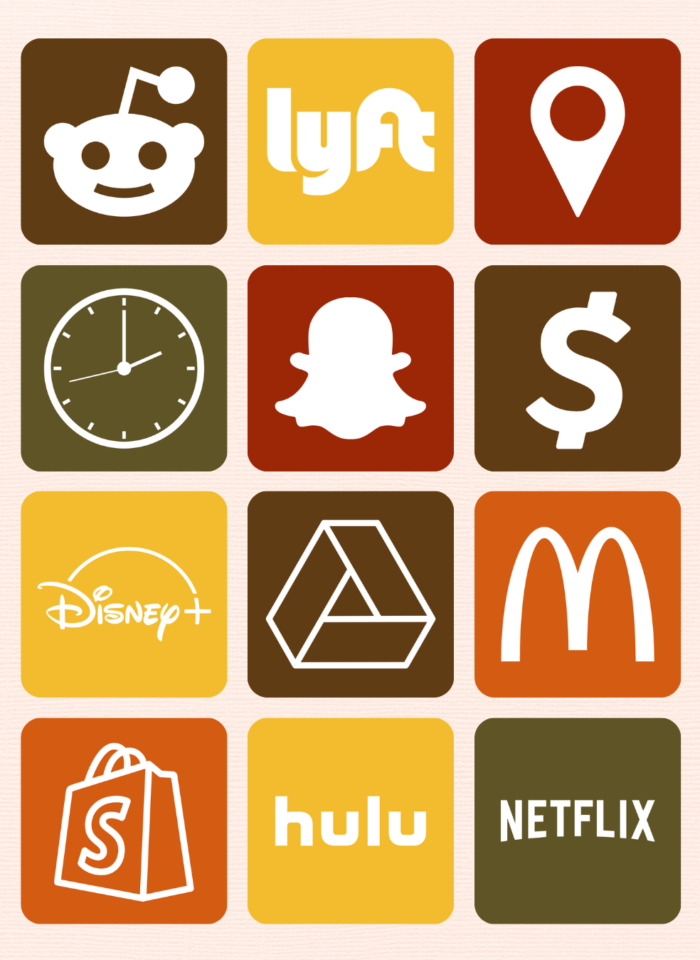 fall app icons