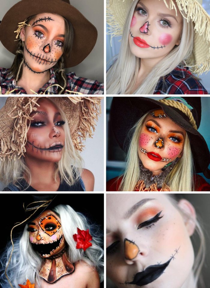 Scary And Cute Scarecrow Makeup For Halloween: Top 5 Easy Tutorials