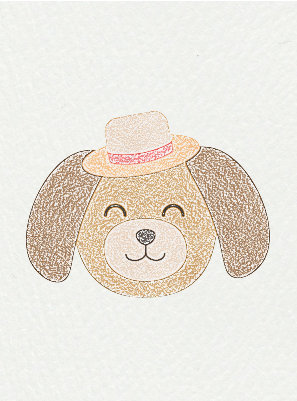 Easy Cute Dog Drawing Ideas: Dog In A Hat