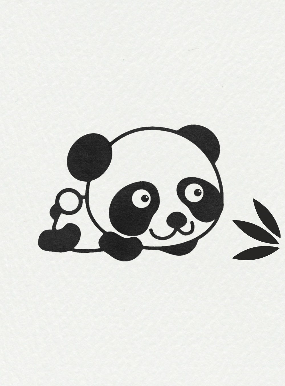 Easy Animal Drawing Ideas: Cute Panda Bear 