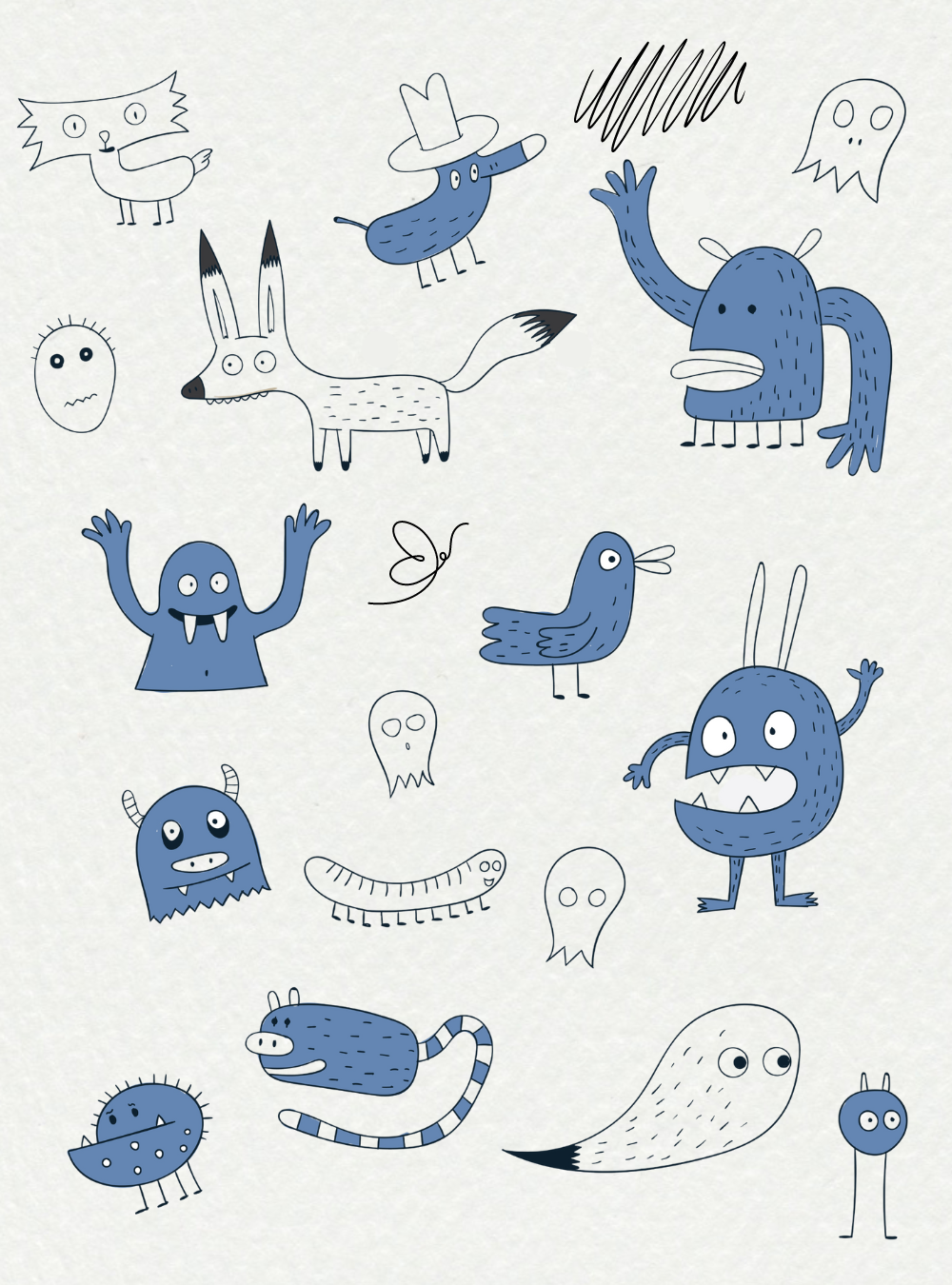 Fun Things To Draw: Monsters And Friends