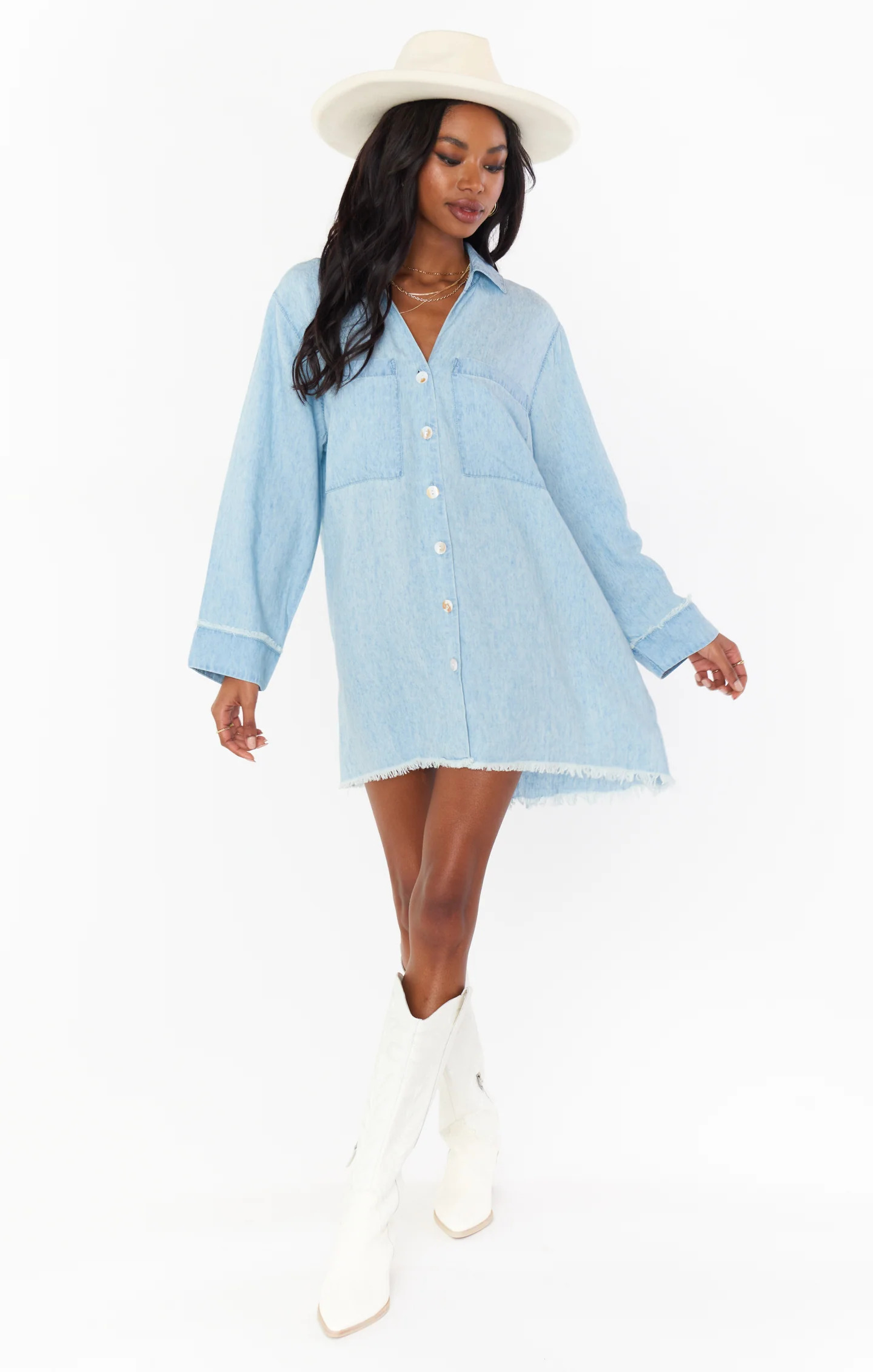 Nashville Outfit Ideas For Summer: Oversized Shirt Dress 