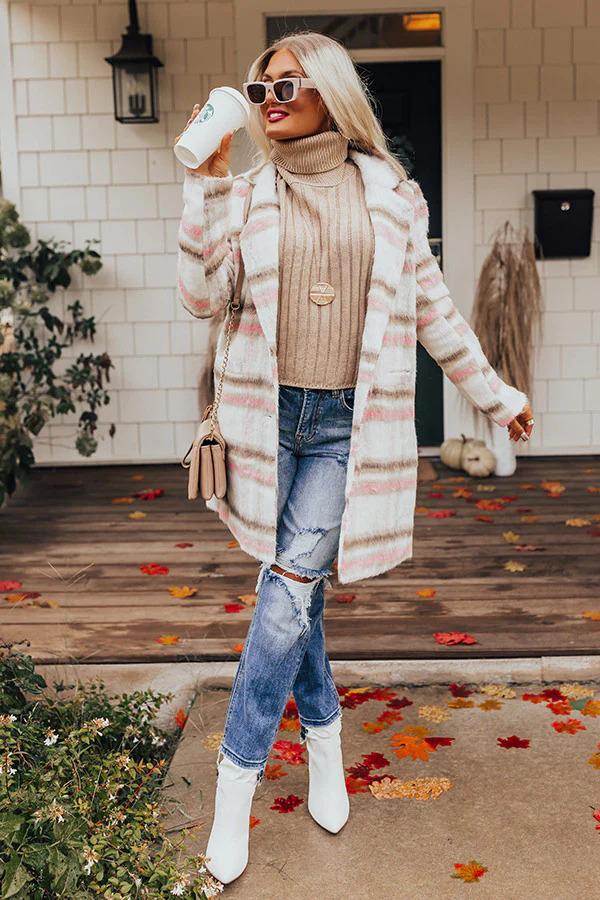 Nashville Fall And Winter Outfits: Plaid Coat
