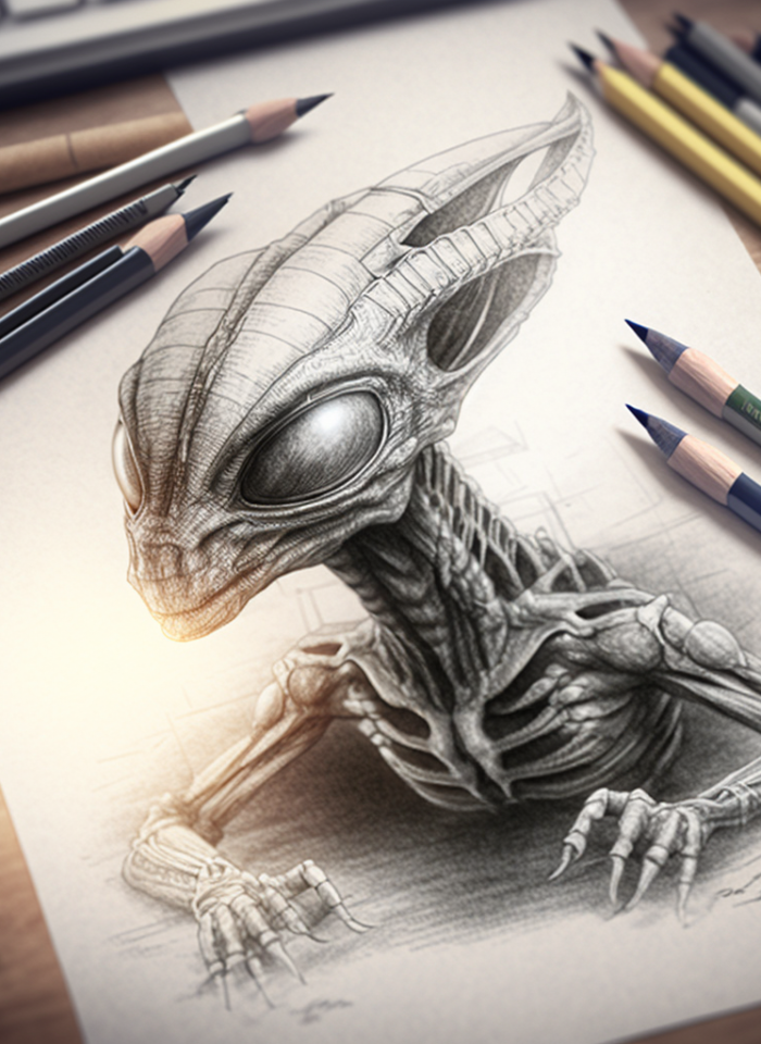 alien drawing ideas