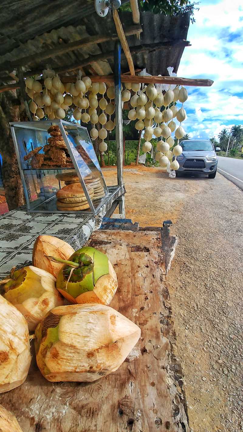 The Best Places To Visit In The Dominican Republic: Samana roadside food stalls