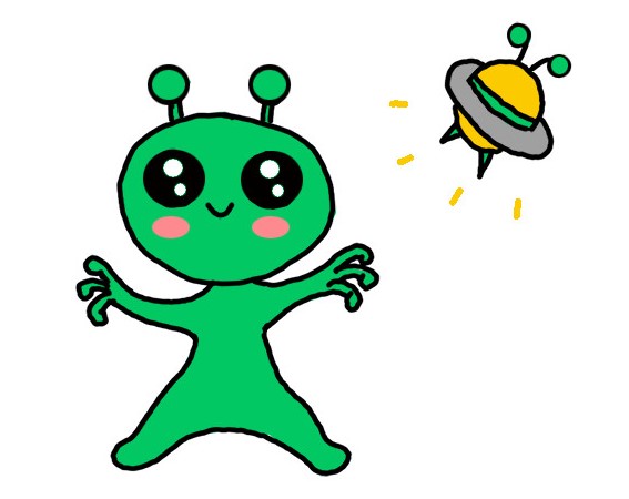 How To Draw A Cute Alien Cartoon Easy Step By Step Guide