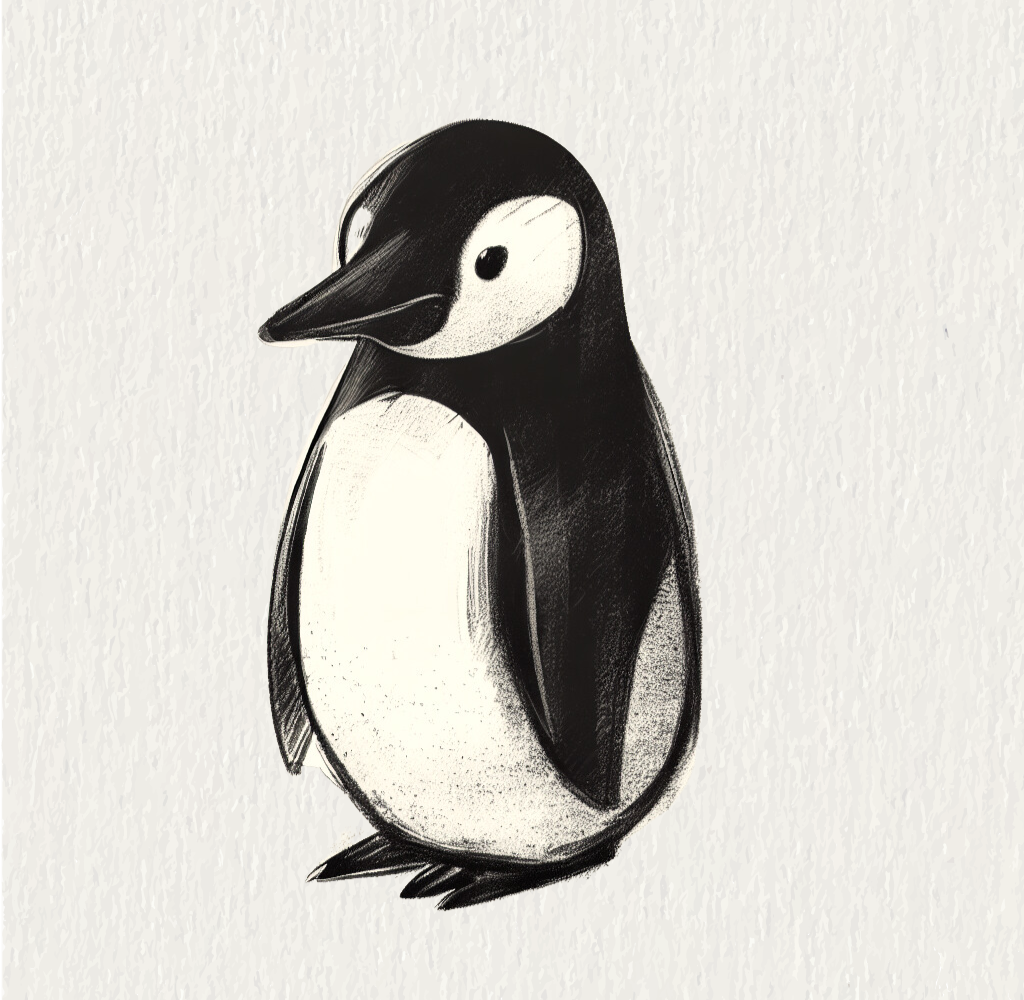 Easy Penguin Drawings