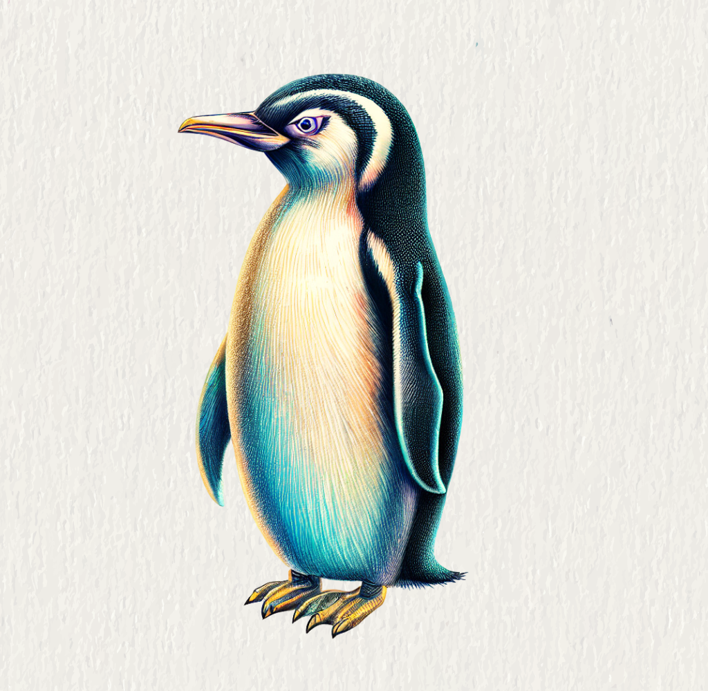 PENGUIN DRAWING REALISTIC