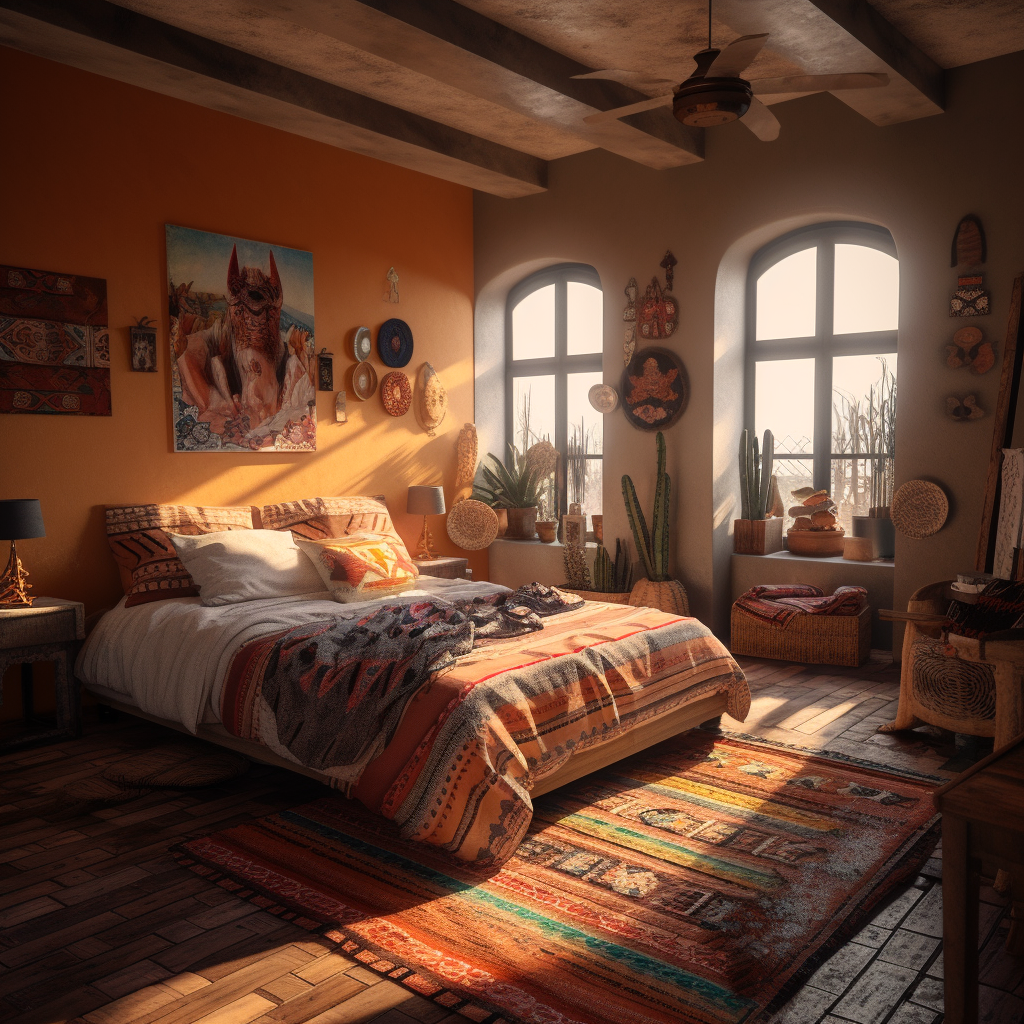 Mexican style bedroom