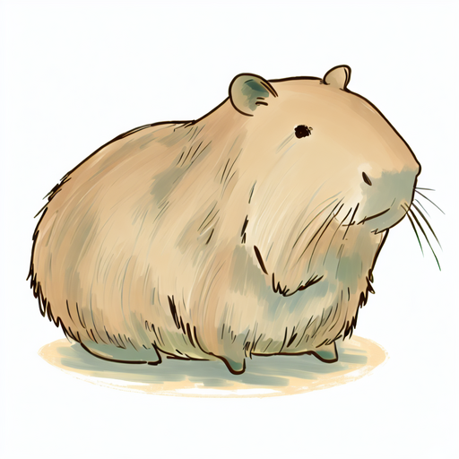 Capybara Drawing Easy