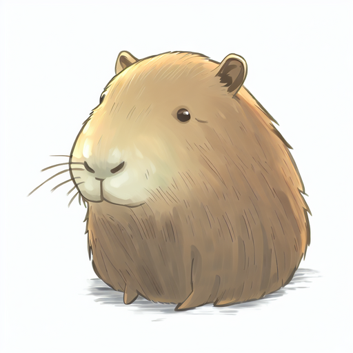 Capybara Drawing Easy Cute