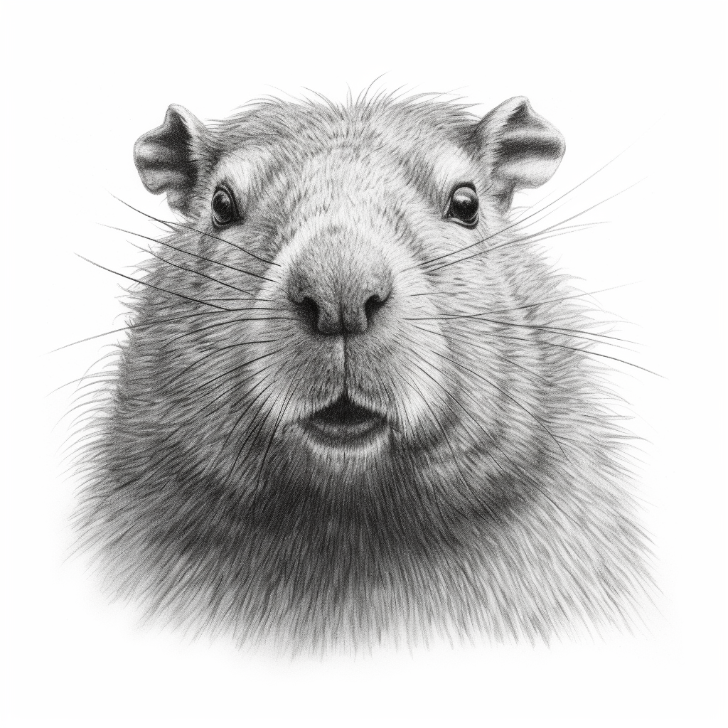 Capybara Drawing Face
