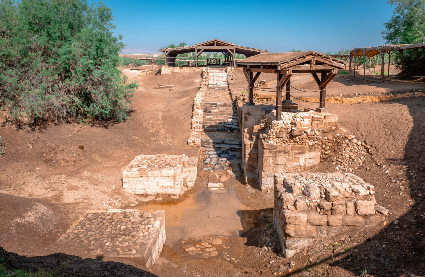 Jordan Road Trip: his is considered to be the location of the Baptism of Jesus Christ by John the Baptist, on the east bank of the Jordan River, in Jordan.