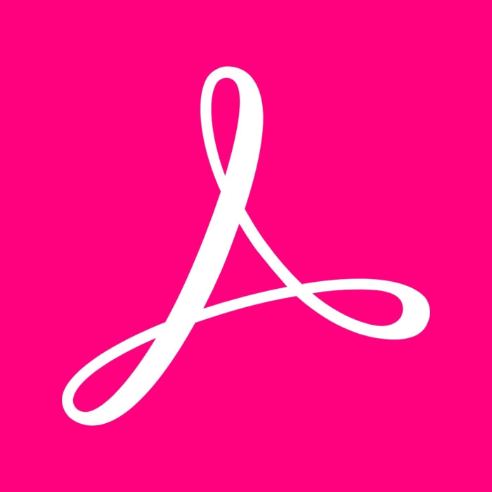 Bright Pink Adobe Acrobat bright pink app icons for iPhone