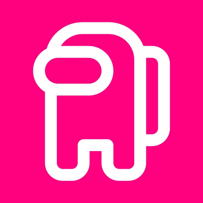 Bright Pink Among Us bright pink app icons for iPhone