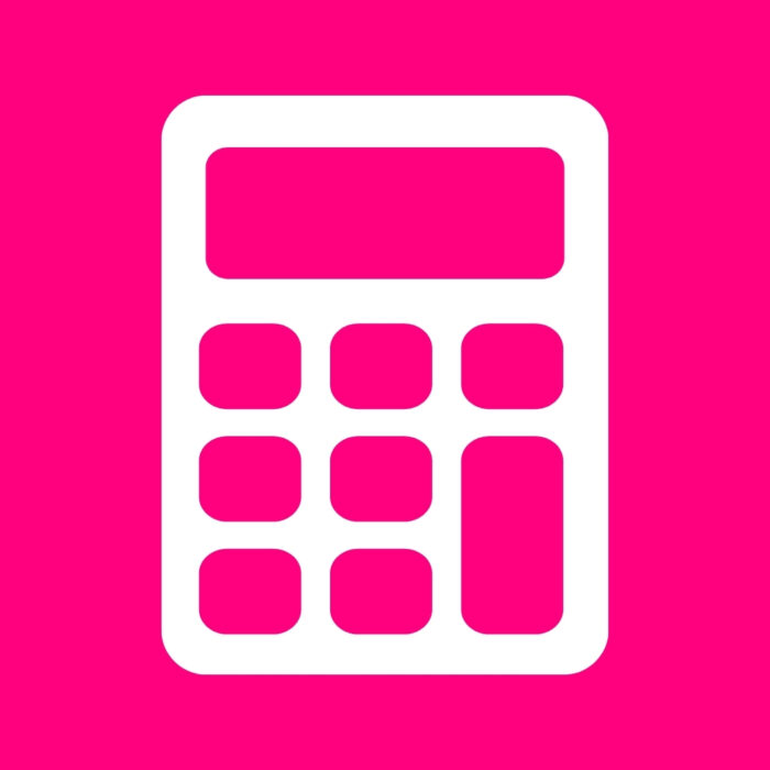 Bright Pink Calculator bright pink app icons for iPhone